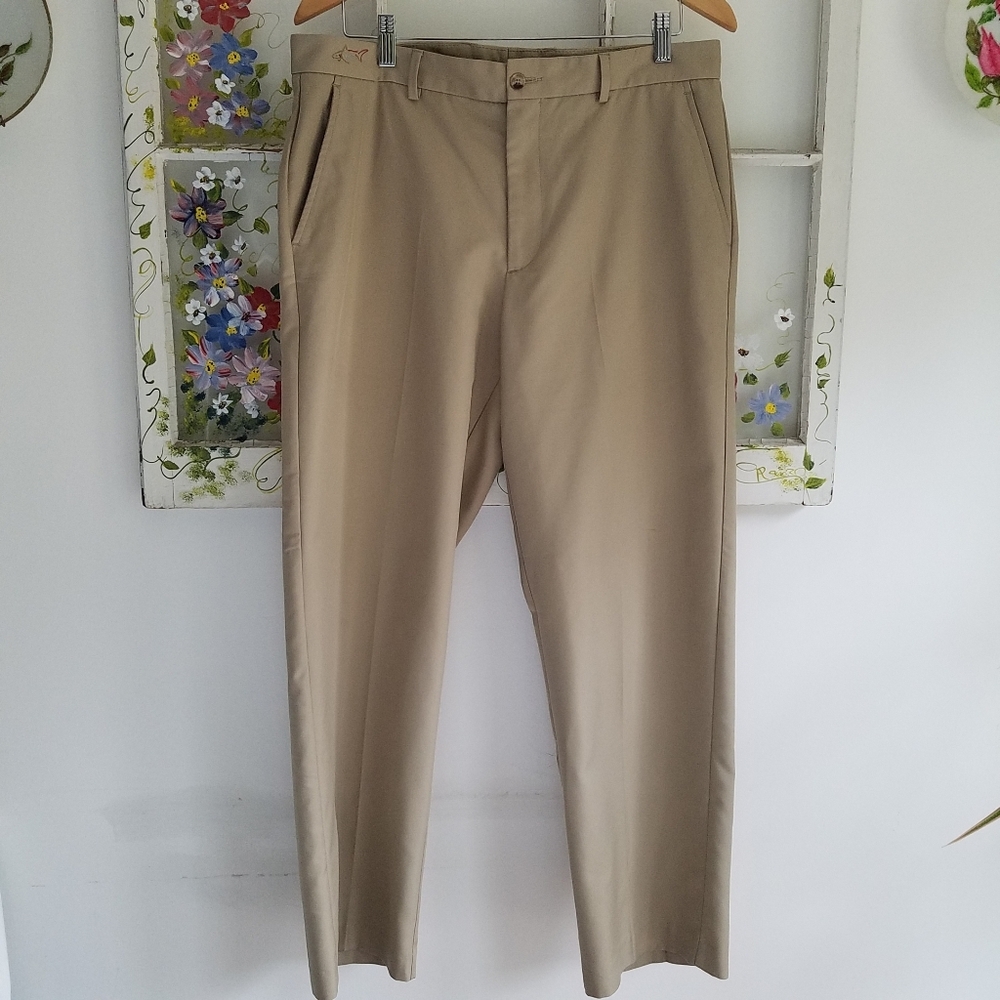Greg Norman Khaki Golf Pants Size 34x30